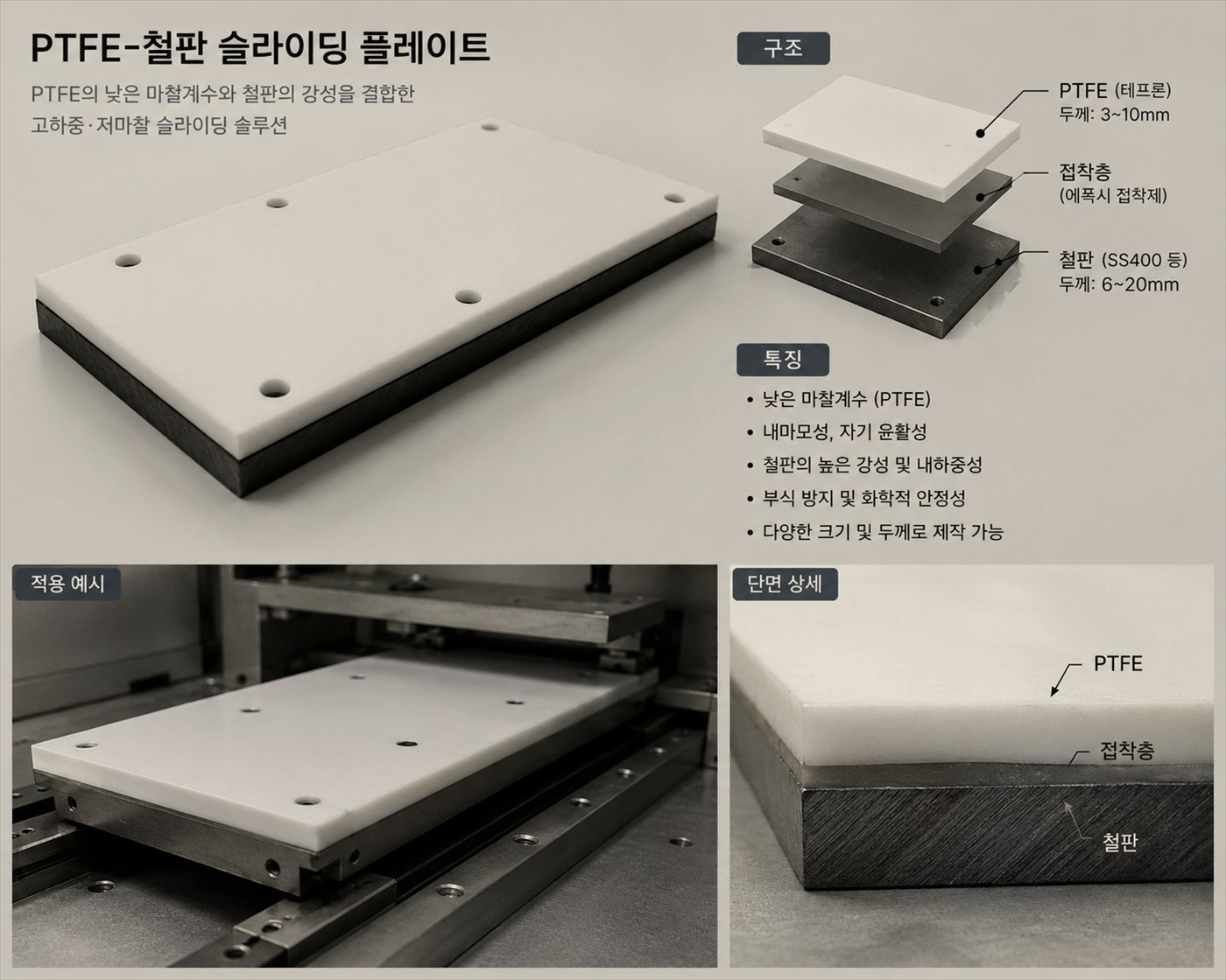 슬라이딩 플레이트 제품 자료 시트